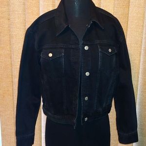 Never worn madewell black jean jacket